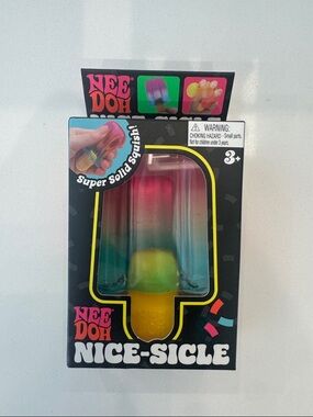 NeeDoh Nice-Sicle Multicolor Popsicle Squishy Toy NEW